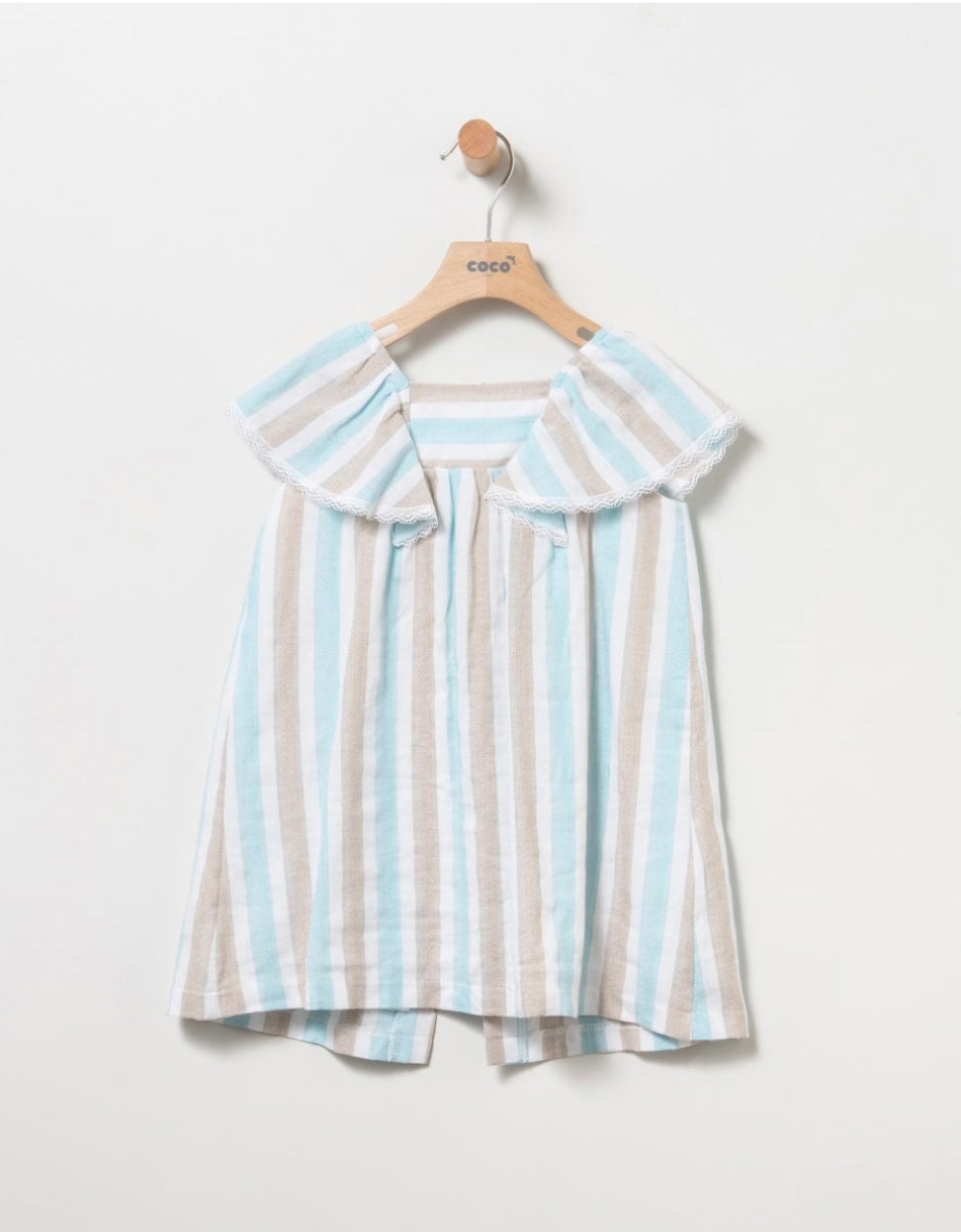 Vestido niña de Coco Acqua primavera 2024 - Detalle 1 - Moda Infantil Chicle
