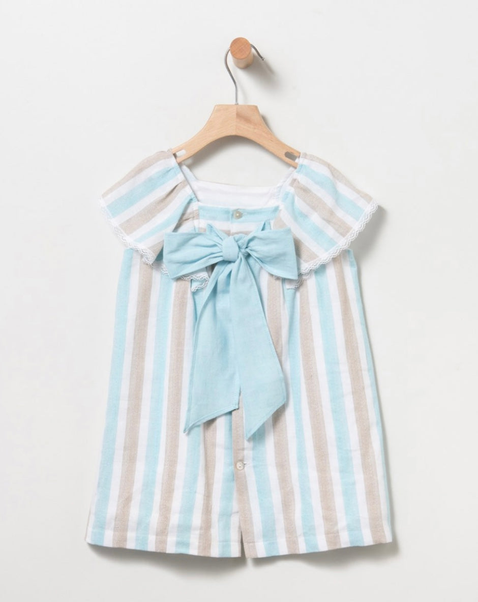 Vestido niña de Coco Acqua primavera 2024 - Detalle 2 - Moda Infantil Chicle