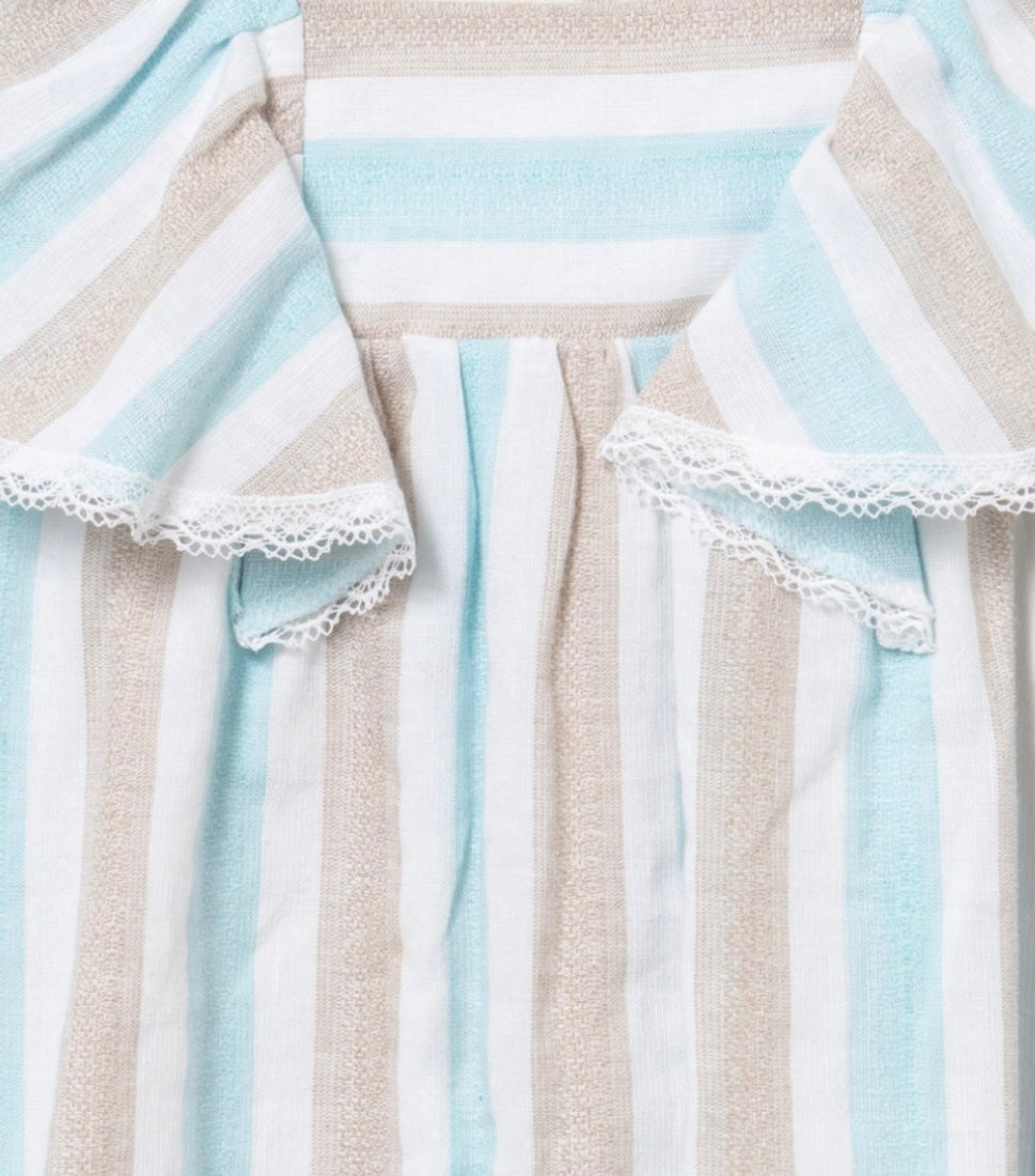 Vestido niña de Coco Acqua primavera 2024 - Detalle 3 - Moda Infantil Chicle