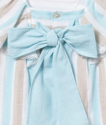 Vestido niña de Coco Acqua primavera 2024 - Detalle 4 - Moda Infantil Chicle