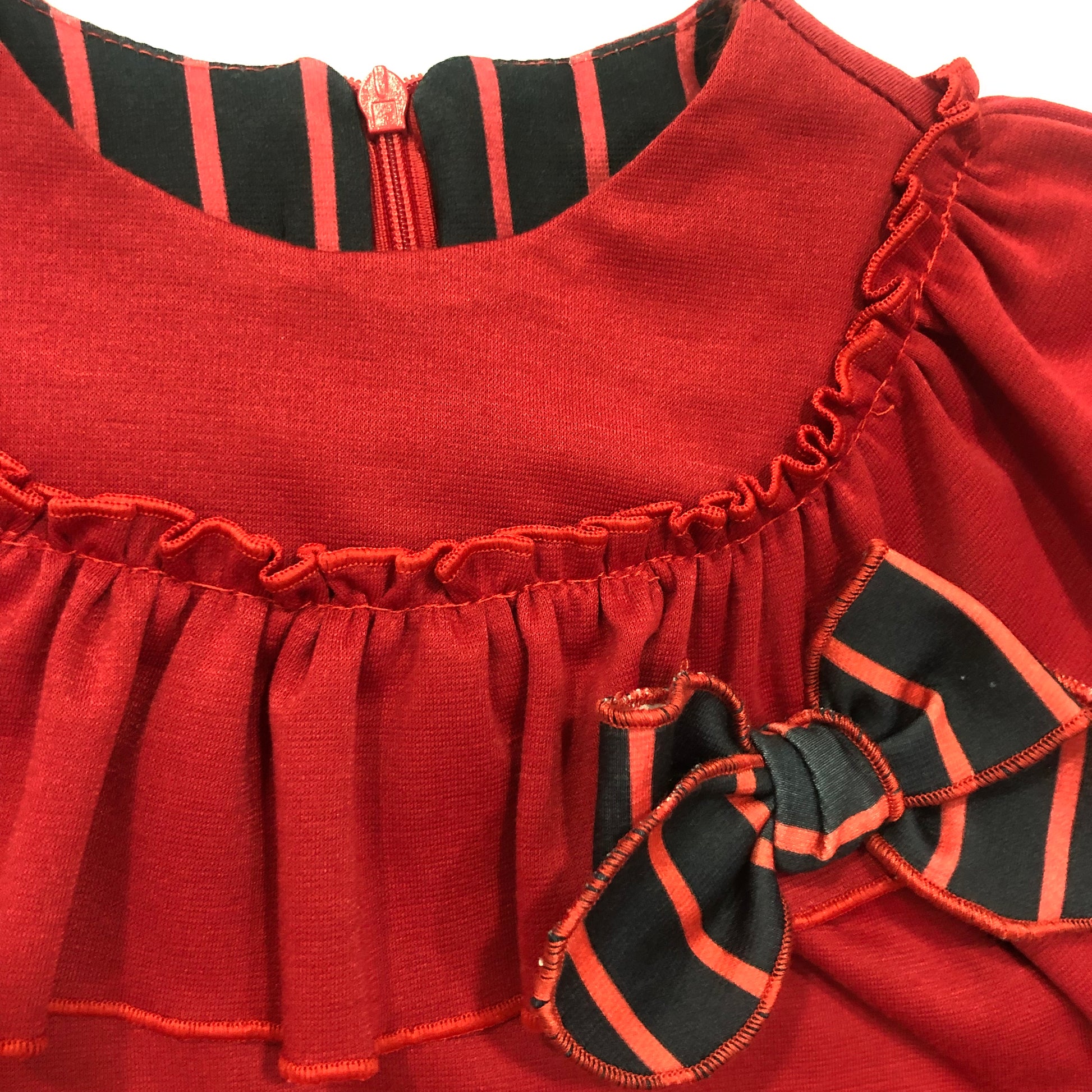 Vestido niña de invierno 2022 - Cuka Basmarti - Detalle 3 - Moda Infantil Chicle