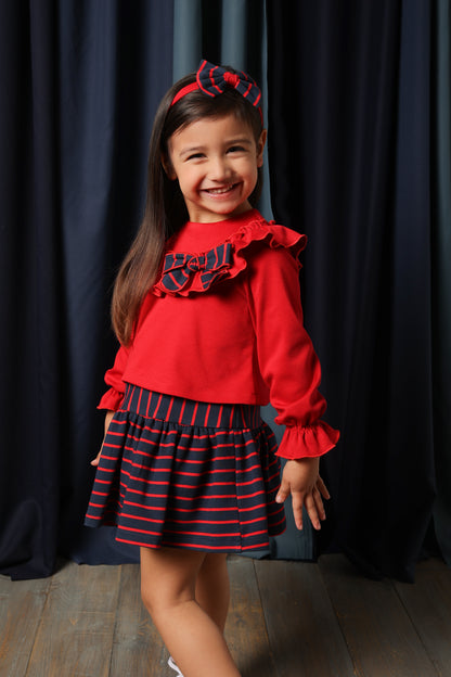 Vestido niña de invierno 2022 - Cuka Basmarti - Frontal - Moda Infantil Chicle