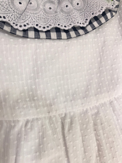 Vestido niña en blanco cuadro vichy - Nekenia - Detalle 2 - Moda Infantil Chicle