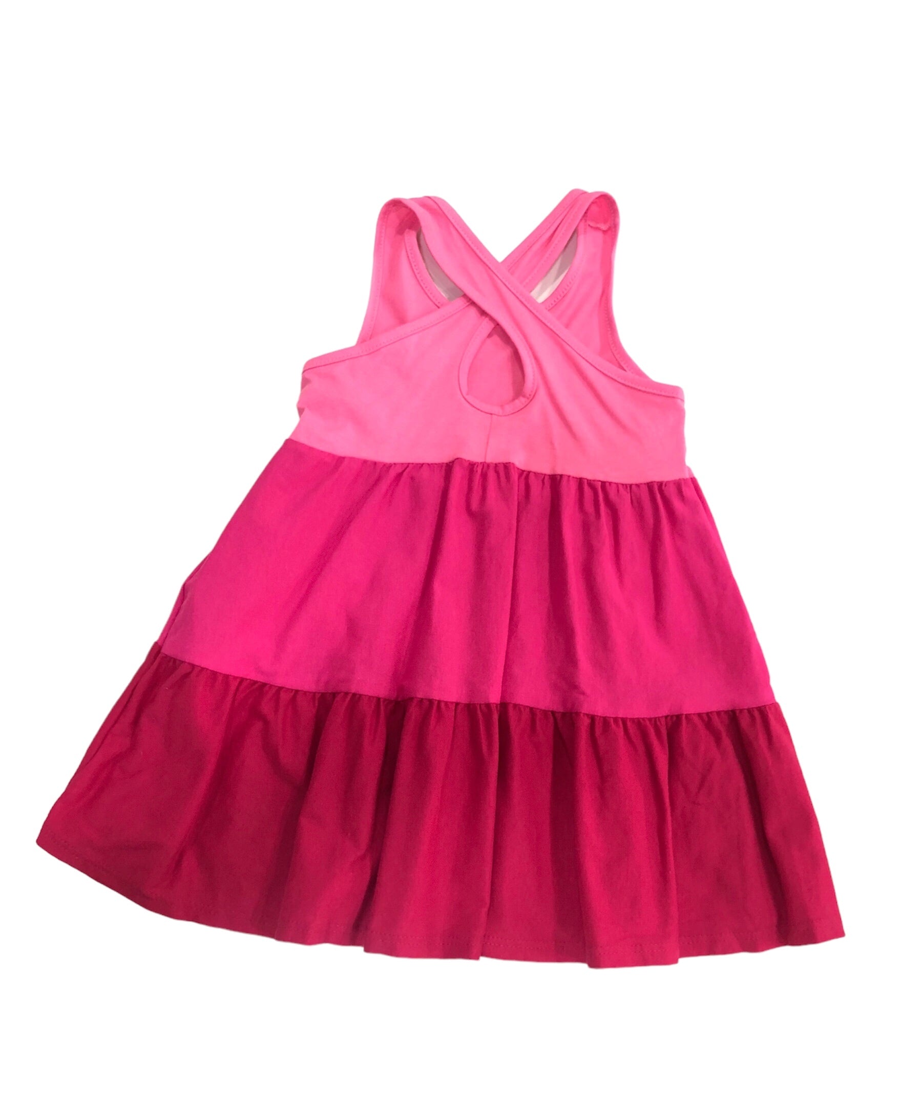 Vestido niña en tres tonos de rosas - Kyly - Detalle 1 - Moda Infantil Chicle