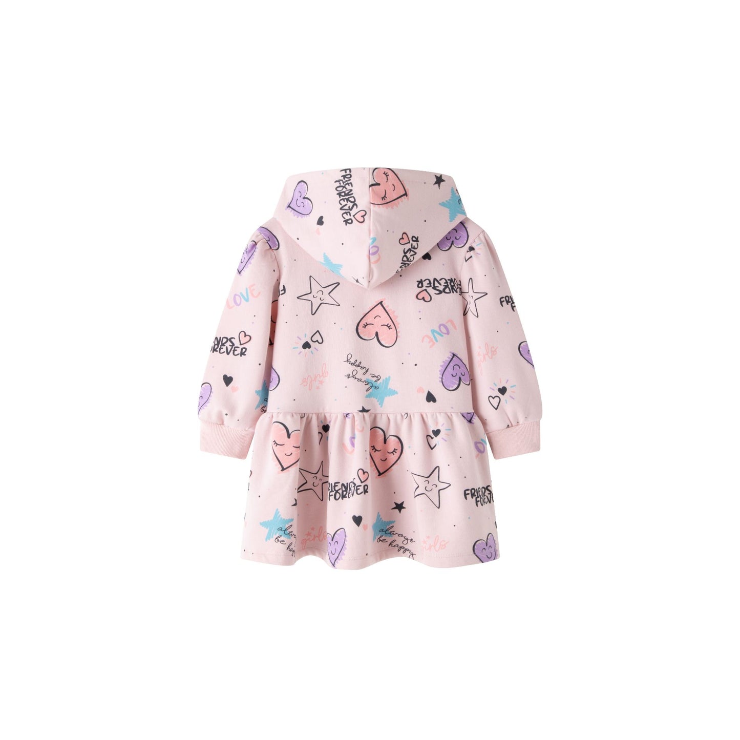 Vestido niña infantil rosa - Newness invierno 2024 - Detalle 1 - Moda Infantil Chicle