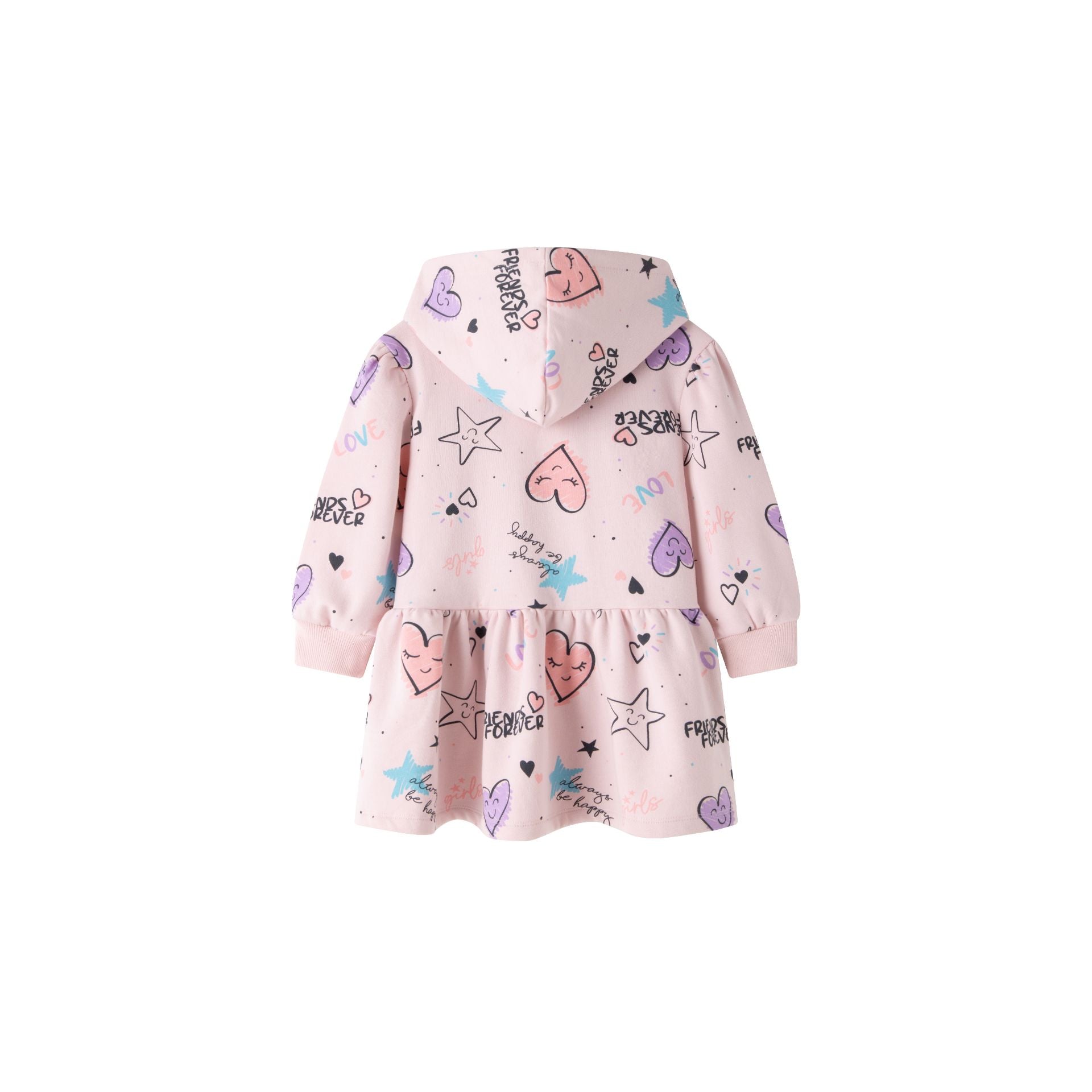 Vestido niña infantil rosa - Newness invierno 2024 - Detalle 1 - Moda Infantil Chicle