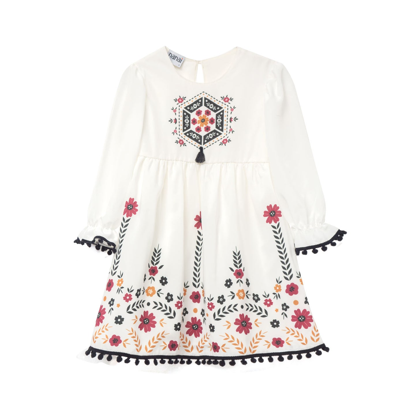 Vestido niña tejido camisa - Kyly otoño 2024 - Frontal - Moda Infantil Chicle