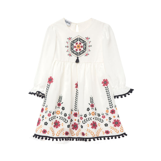 Vestido niña tejido camisa - Kyly otoño 2024 - Frontal - Moda Infantil Chicle