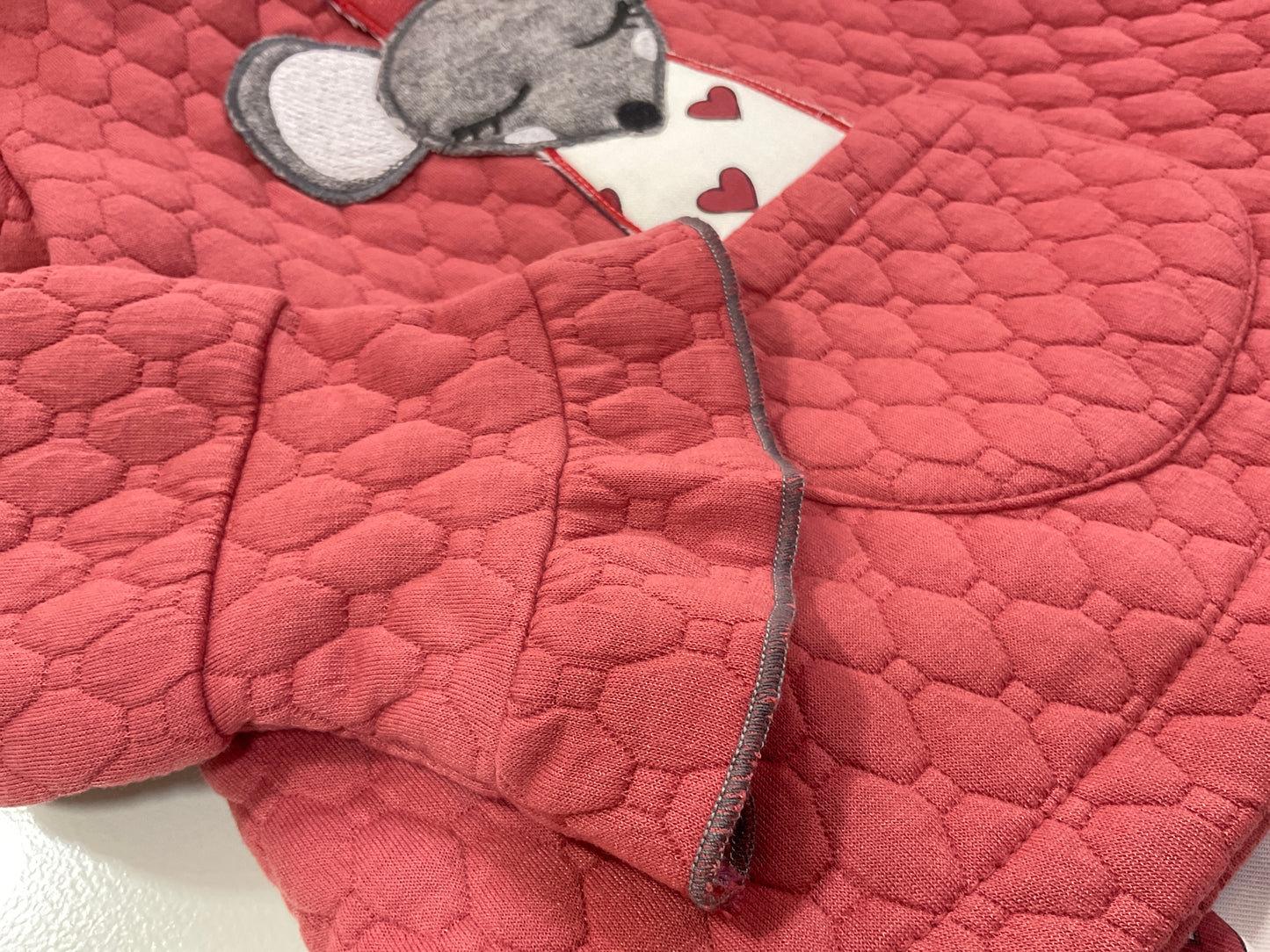 Vestido ratoncita de niña - Basmarti invierno 2024 - Detalle 3 - Moda Infantil Chicle