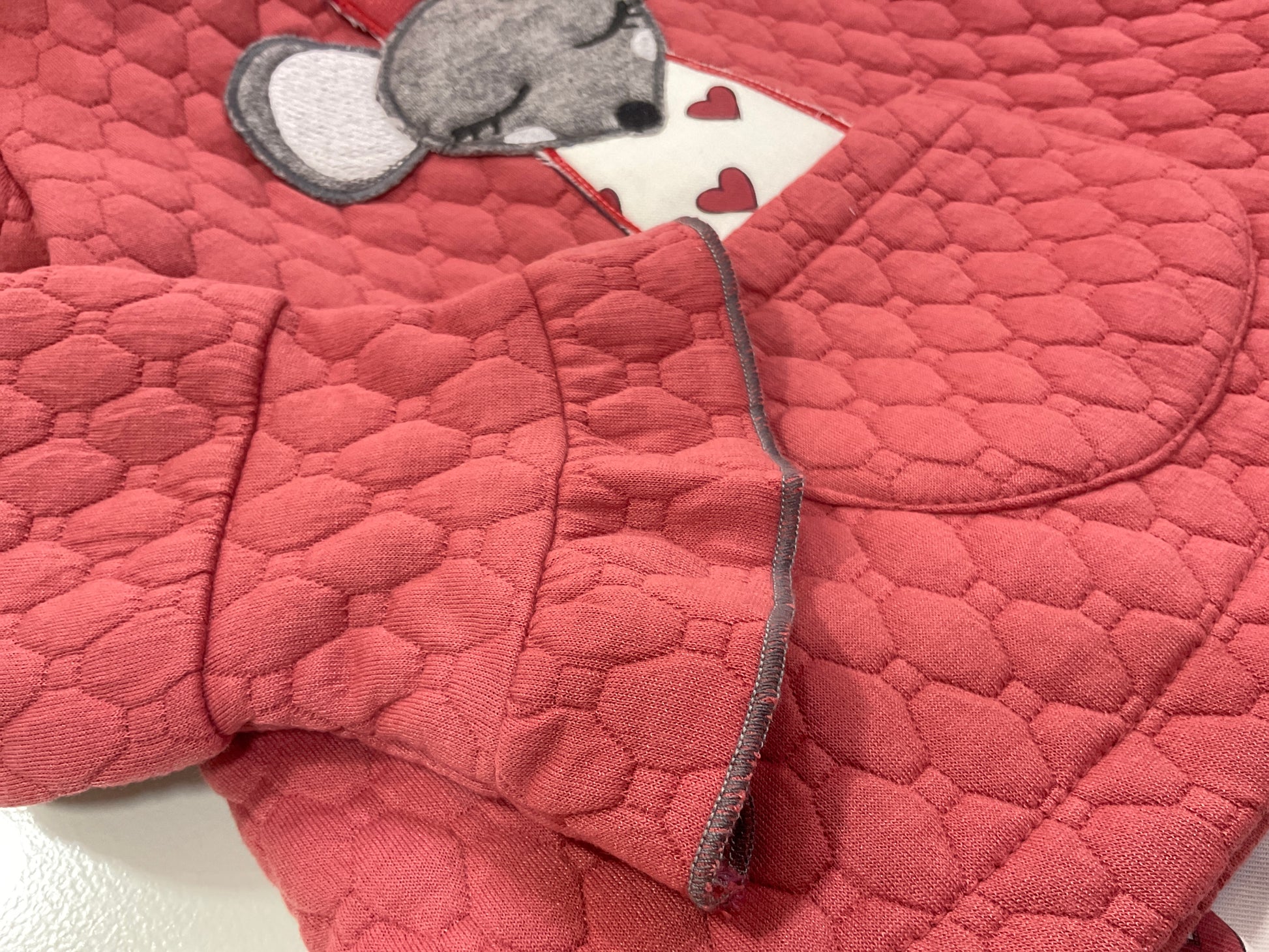 Vestido ratoncita de niña - Basmarti invierno 2024 - Detalle 3 - Moda Infantil Chicle