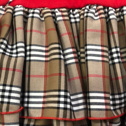 Vestido rojo de niña de invierno 2022 de Nekenia - Detalle 1 - Moda Infantil Chicle