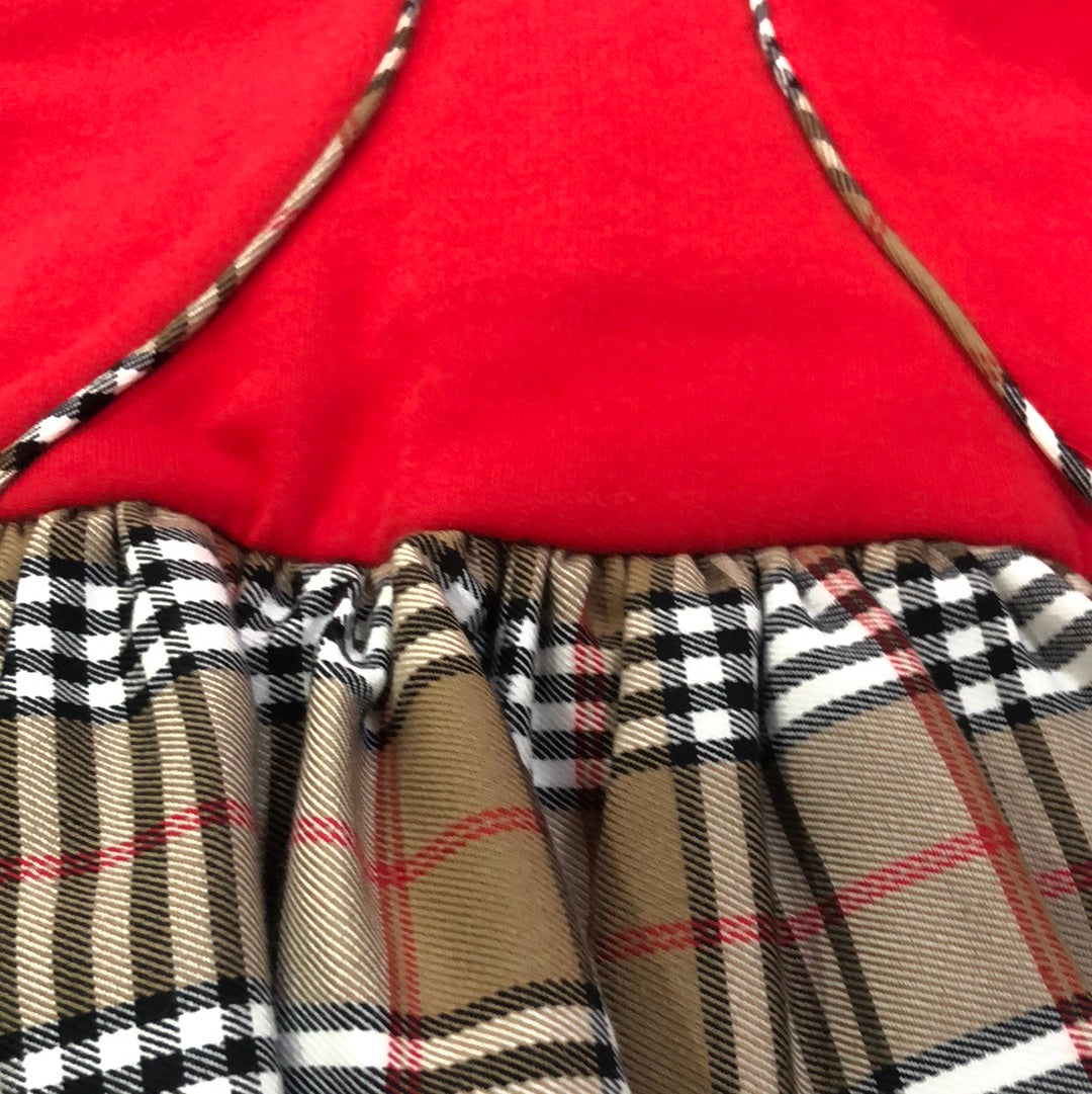 Vestido rojo de niña de invierno 2022 de Nekenia - Detalle 2 - Moda Infantil Chicle