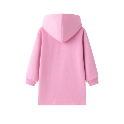 Vestido rosa con cohete - Newness invierno 2024 - Detalle 1 - Moda Infantil Chicle