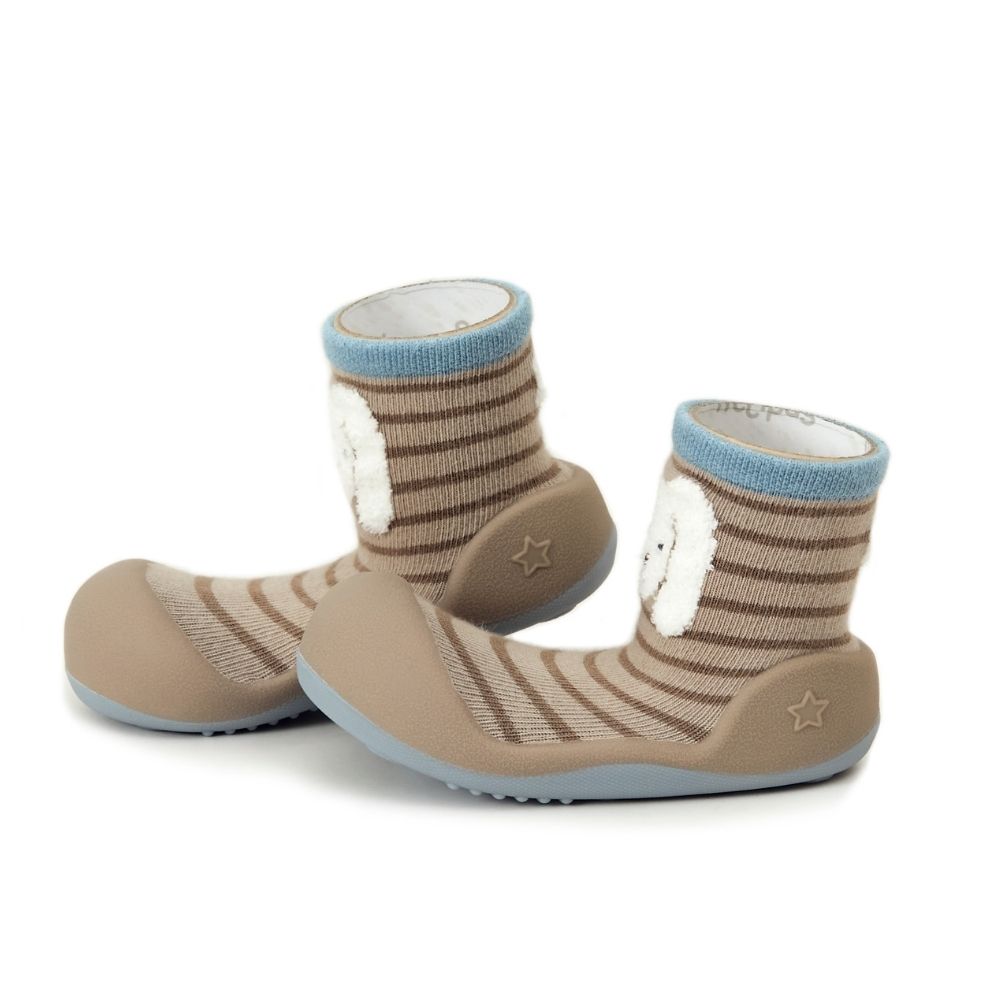Zapatos Attipas · Big Ears Rabbit Beige · Suela bicolor - Detalle 1 - Moda Infantil Chicle